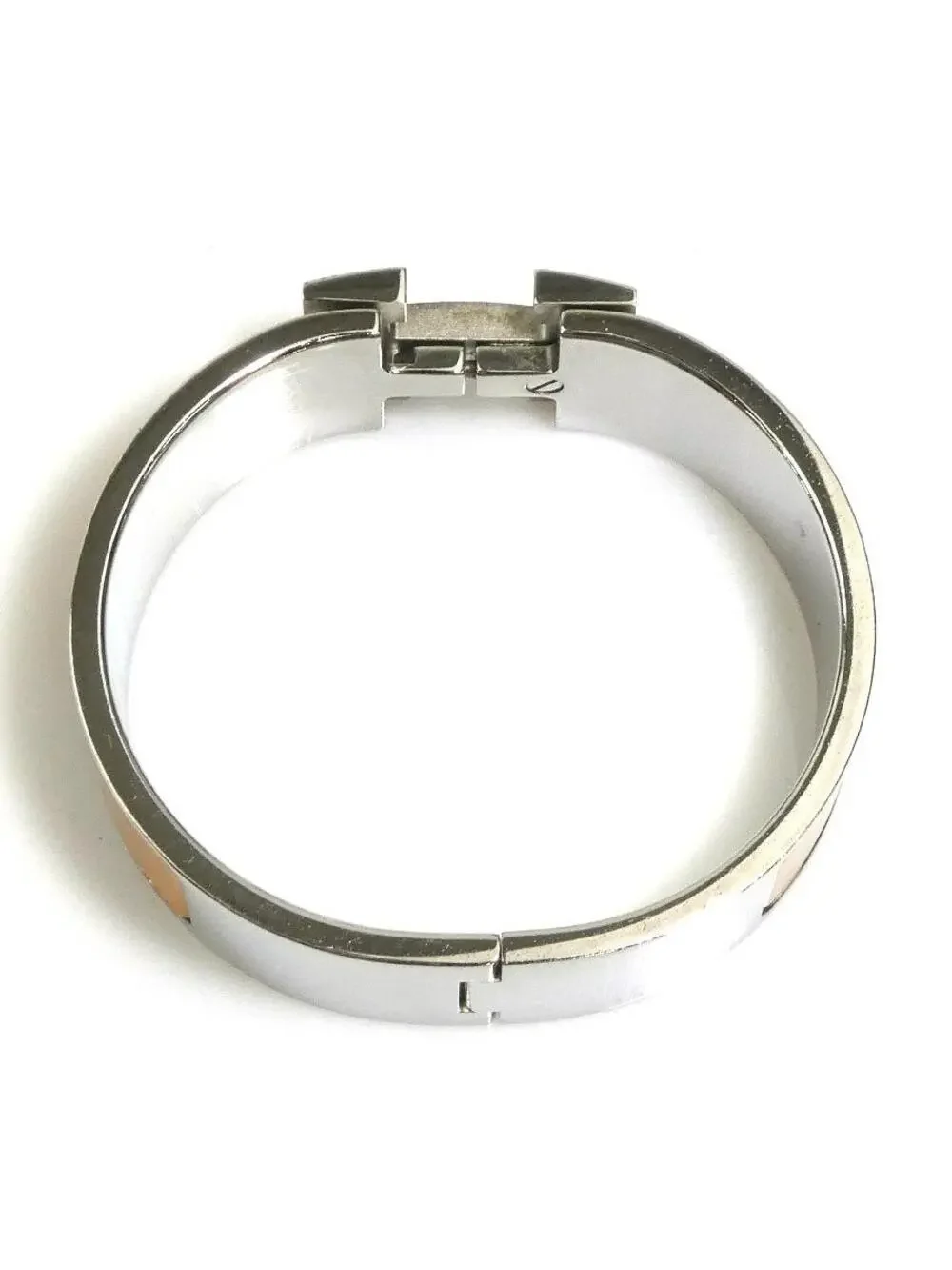 Auth Hermes Clic Clac H Bangle Bracelet #302651H49B